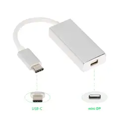 Usb type C адаптер USB C type для Mini DisplayPort/Mini DP кабель-адаптер с алюминиевым корпусом для Apple, новая книга Mac