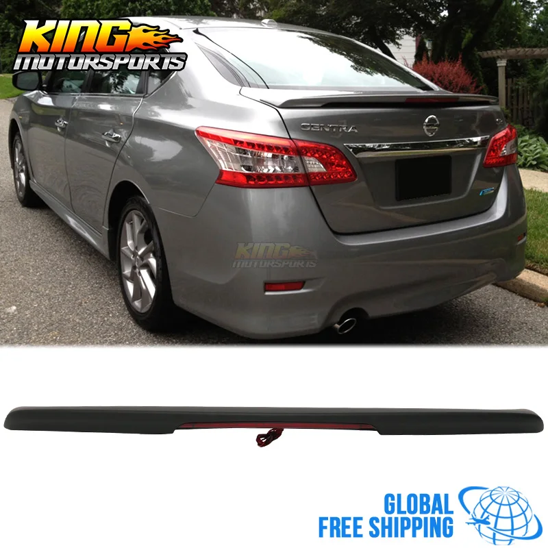 

Fits 13-17 Nissan Sentra Factory Style Flash Mount ABS Matte Black Trunk Spoiler Global Free Shipping Worldwide