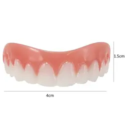 Силиконовые Моделирование на ряд ложь Denture здоровый нетоксичных натуральных Высокое качество Моделирование верхний ряд протезы комплект