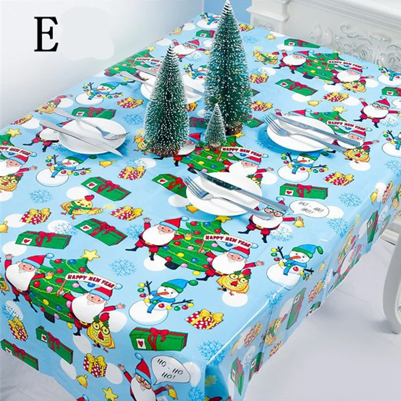 Рождественские украшения, одноразовые вечерние скатерти, рождественские украшения для дома, год, декор стола, Navidad Noel, украшения - Цвет: E tree