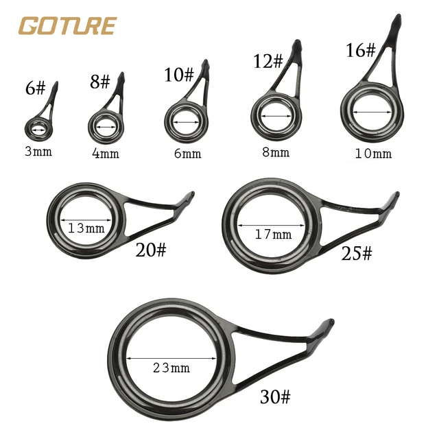 Goture 75pcs Saltwater Fishing Tip Stainless Steel Guides Rings Repair Kit  With Fishing Tackle Box Spinning Pole Rod Accessories - AliExpress