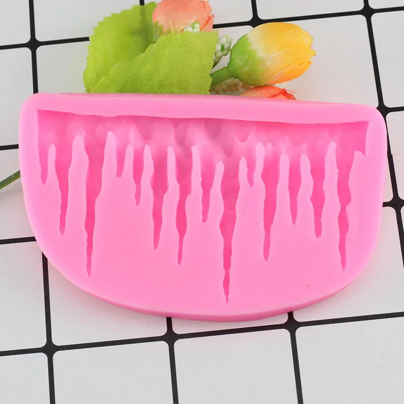 Icicles торт украшение силиконовая форма сосулька граница Sugarcraft замороженная помадка торт кухонные Инструменты для декорирования формы для выпечки