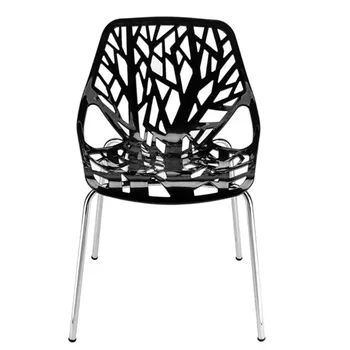 

4pcs Bird's Nest Style Lounge Chair Black Wire Chair seat Dining Room Furniture Minimalist Modern Iron dining chairs