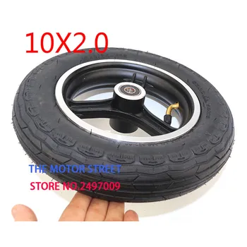 

free shipping 10x2 inner and outer tire aluminum rims hub for 10inch electric scooter balancing car wheel ATV Quad Go Kart