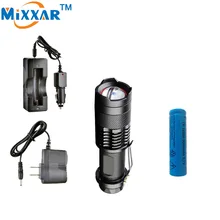 Nzk20 CREE XM-L2 7000LM led Flashlights Waterproof 5-modes lantern tactical led Torch With 18650 5000mAh Battery and chargers