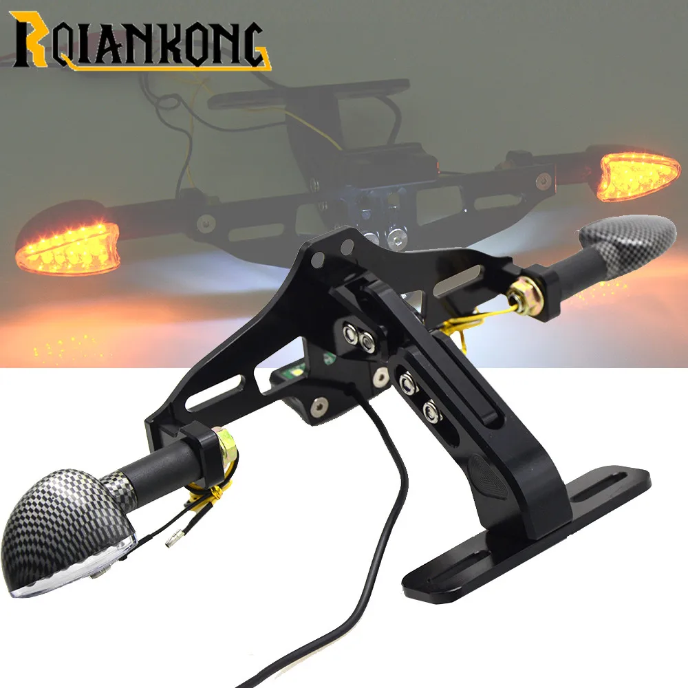 

Motor License Plate Bracket Licence indicator Frame Number For Kawasaki ER6N ER6F ER-6N ER-6F Yamaha FZ6-S2 FZ6 S2 Duke 390 125