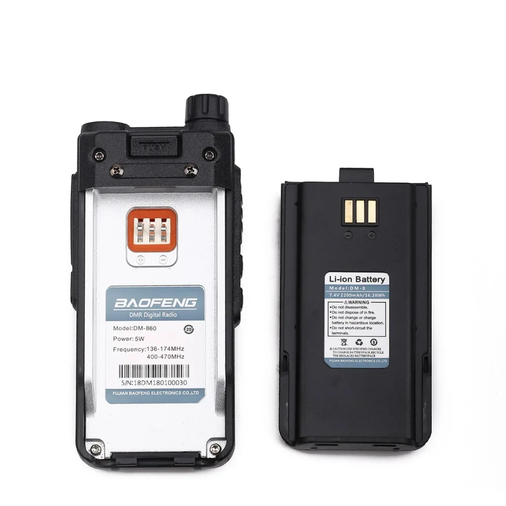 Baofeng DM 860 цифровая портативная рация уровня 2 Dual time slot DMR цифровой и аналоговый