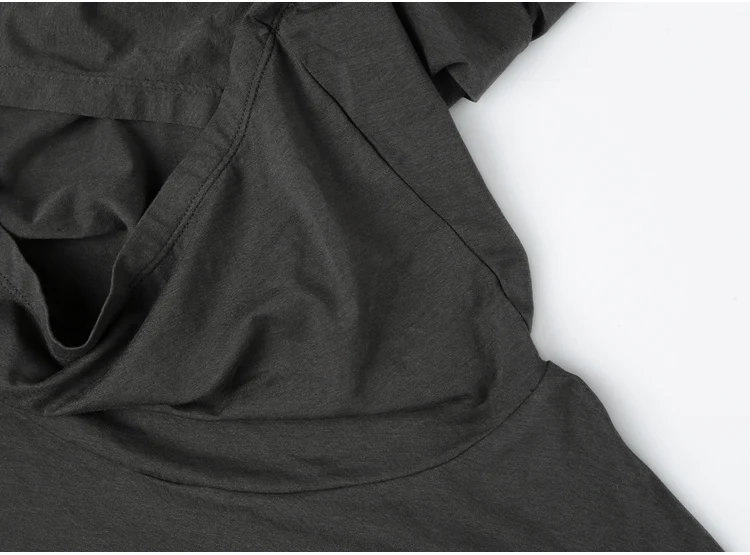 Men Autumn New European Style High Collar Long Sleeve Hooded T-shirt with Cap Men Slim Casual Cotton Irregular T-shirt T908 HTB1b0XwawZupeRjt jqq6AfAFXaW - Men Autumn New European Style High Collar Long Sleeve Hooded T-shirt with Cap Men Slim Casual Cotton Irregular T-shirt T908