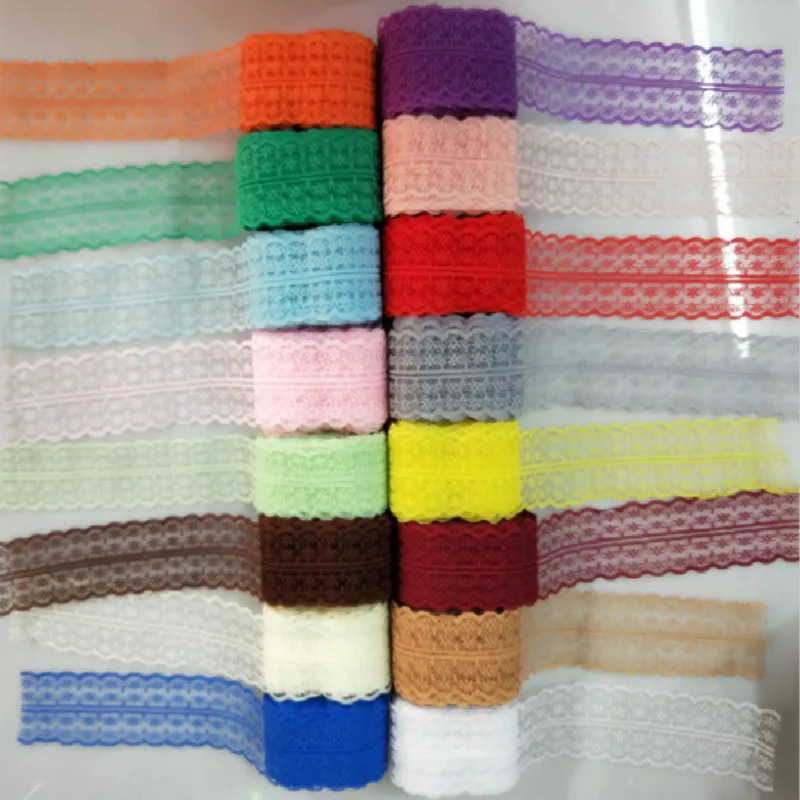 

Hit 25 colors 300 yards/4.5 cm wide bilateral lace ribbon lace embroidery lace DIY craft