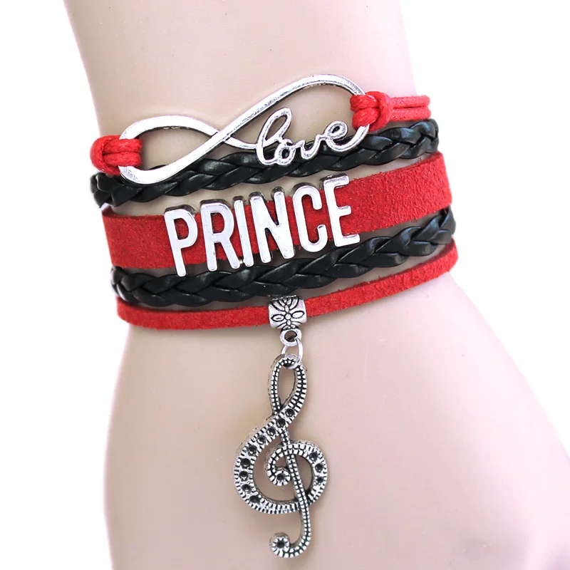 Новое поступление браслет Infinity Love Prince музыкальный с шармами Браслет фиолетовый