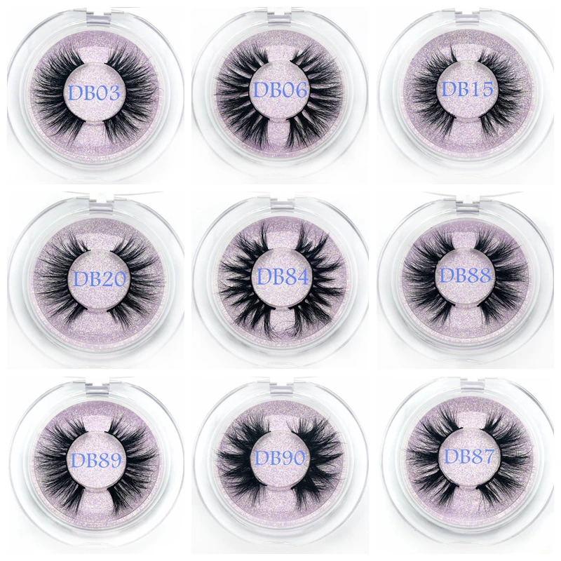 

Buzzme Mink Eyelashes Wholesale 50pairs/lot 3D Mink Lashes round case custom packaging Makeup Dramatic Long Mink Lashes