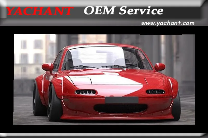 

Car-Styling FRP Fiber Glass Front Bumper Splitter Fit For 1989-1997 Miata MX5 NA PD Style Front Bumper Lip