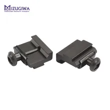 MIZUGIWA 1 пара Flat Top 20 мм до 11 мм Пикатинни Уивер ласточкин хвост адаптер опорное крепление длинные 30 мм железнодорожных пистолет Airsoft Охота