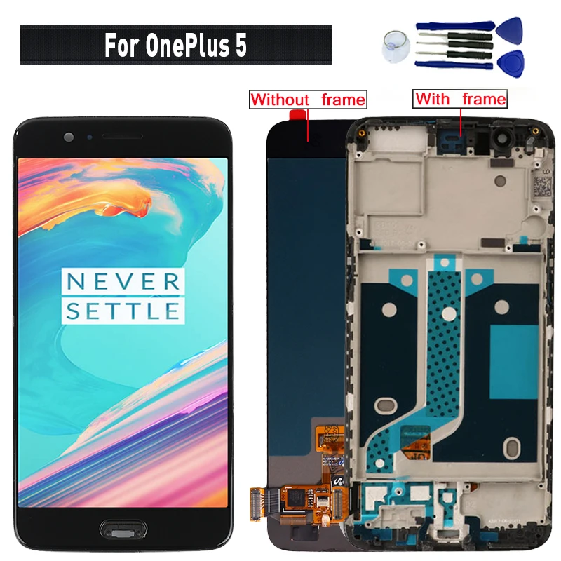 Для OnePlus 5 дисплей ЖК сенсорный экран сборка Замена для OnePlus 5 A5000 ЖК-дисплей экран модуль