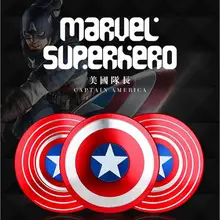 Спиннер Капитан Америка Непоседа игрушка, Спиннер EDC Tri-Spinner кончики пальцев гироскоп Игрушка Дети/взрослый расслабление, антистресс