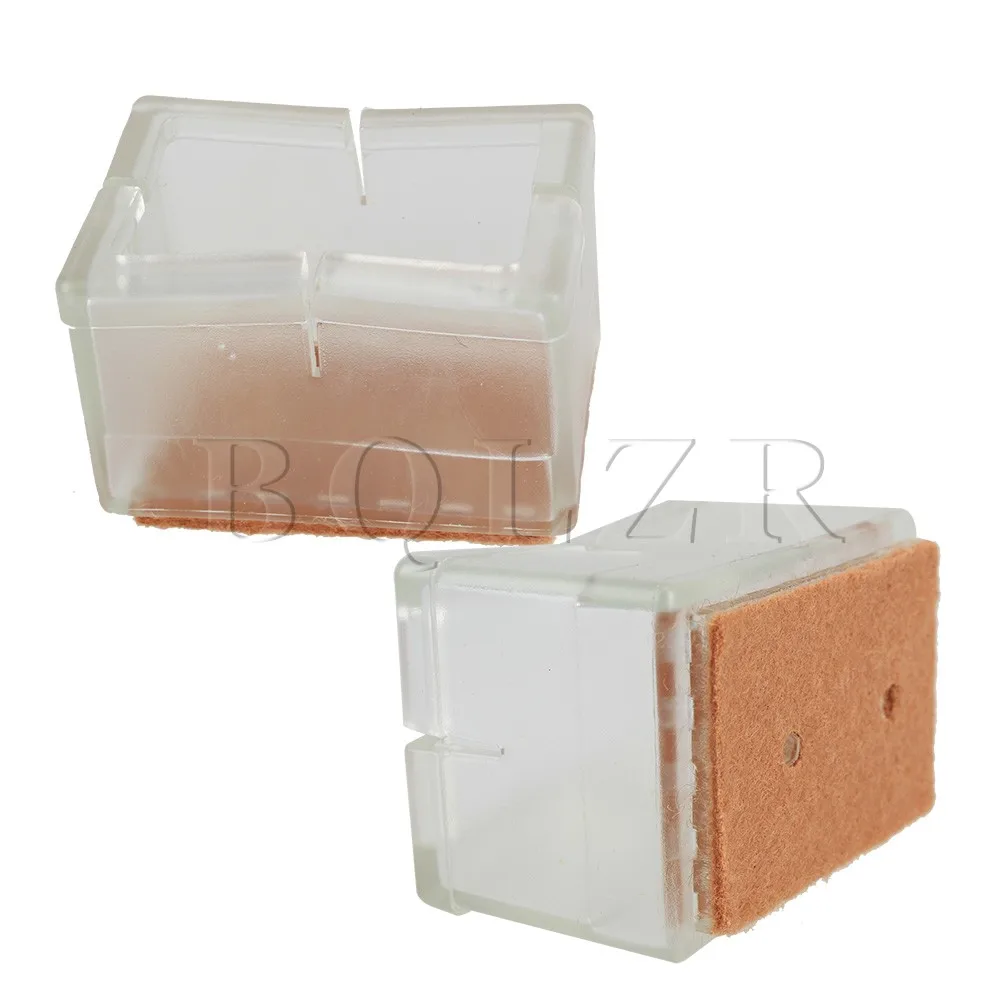 BQLZR 8 pcs Rectangular Anti-Slip Chair Table End Leg Foot Wood Floor Protectors BQLZR 8 pcs Rectangular Anti-Slip Chair Table End Leg Foot Wood Floor Protectors