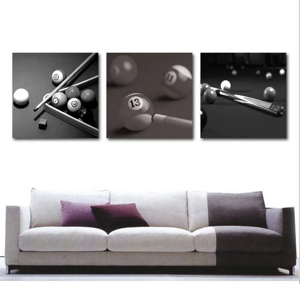 3 Piece Free Shipping Modern Table tennis Wall Painting Contemporary Art for Home Decorative