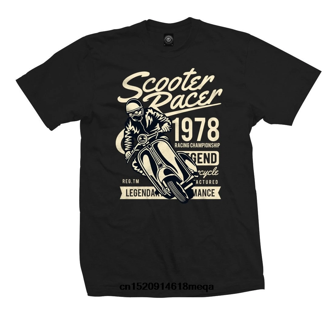 Gildan Classic Scooter Racer Tee Shirt Men's T shirt Lambretta Vespa
