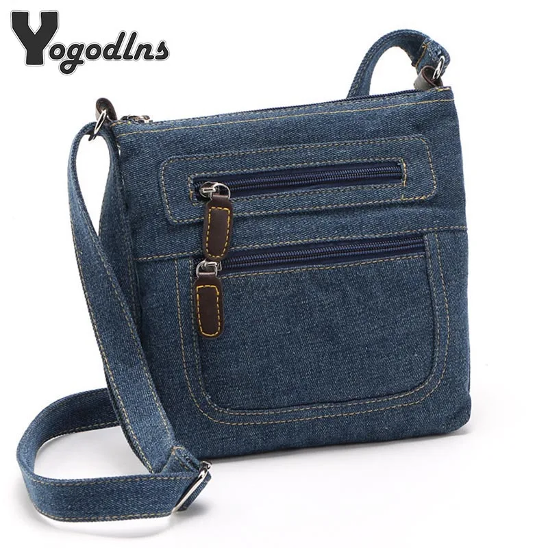 Aliexpress.com : Buy Fashion blue denim shoulder bags women handbag ...