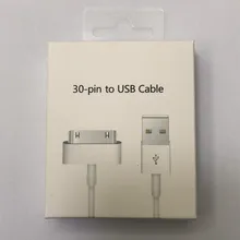 10 PÇS/LOTE USB Cabo do Carregador de Dados Para iPhone 4 4S iPod Nano iPad 2 3 iPhone 30 Pin 1m Adaptador de Carregamento Cabo USB Cabo de Sincronização de Dados