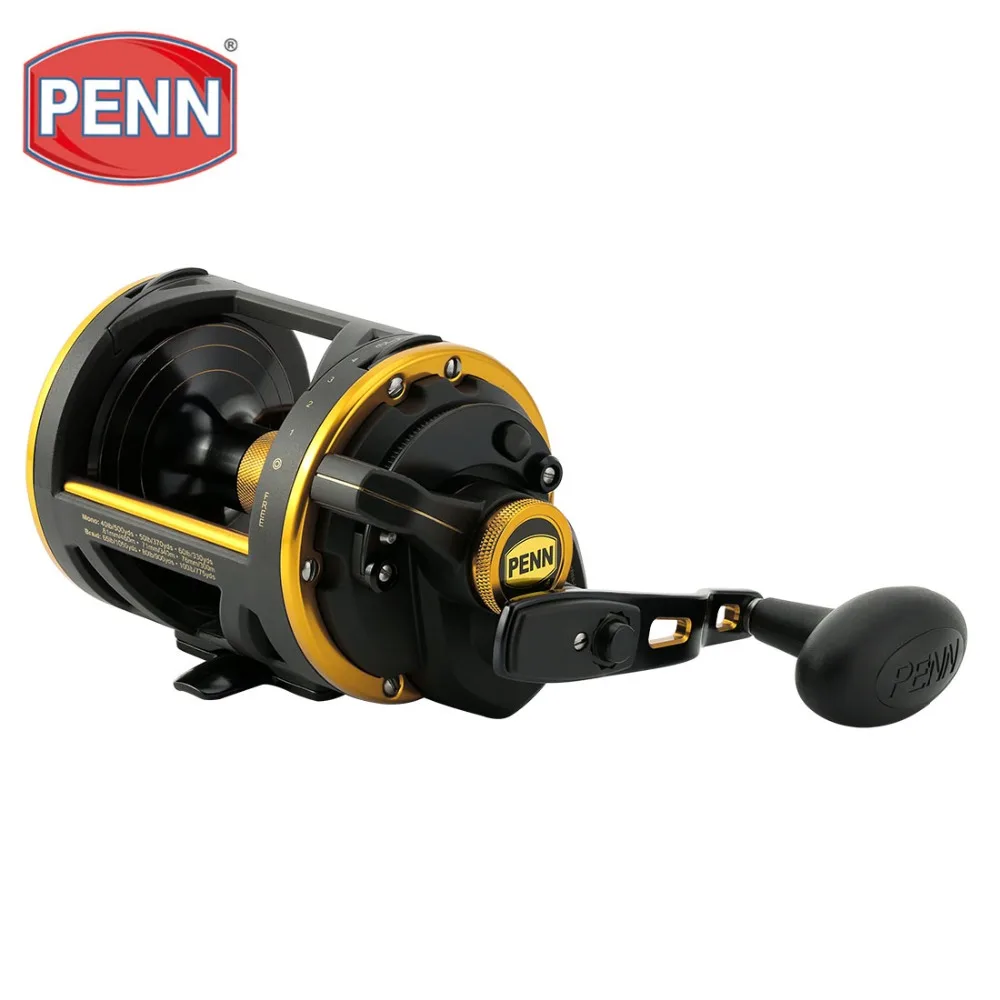 PENN бренд сжимает рычаг DRAG SQL50LD/SQL60LD baitcasing Рыболовная катушка 4 3: 1 6BB барабанное