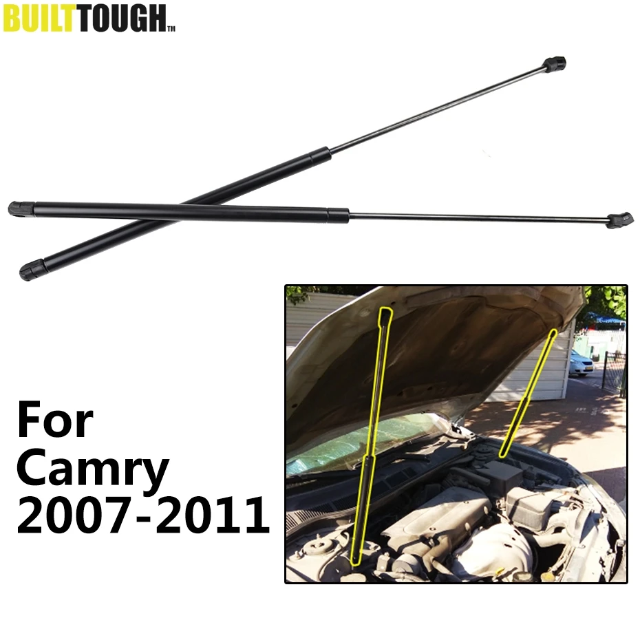 

2pcs Front Hood Bonnet Struts Shock Boot Support Gas Spring Strut For Toyota Camry 2007 - 2011 Sedan 2008