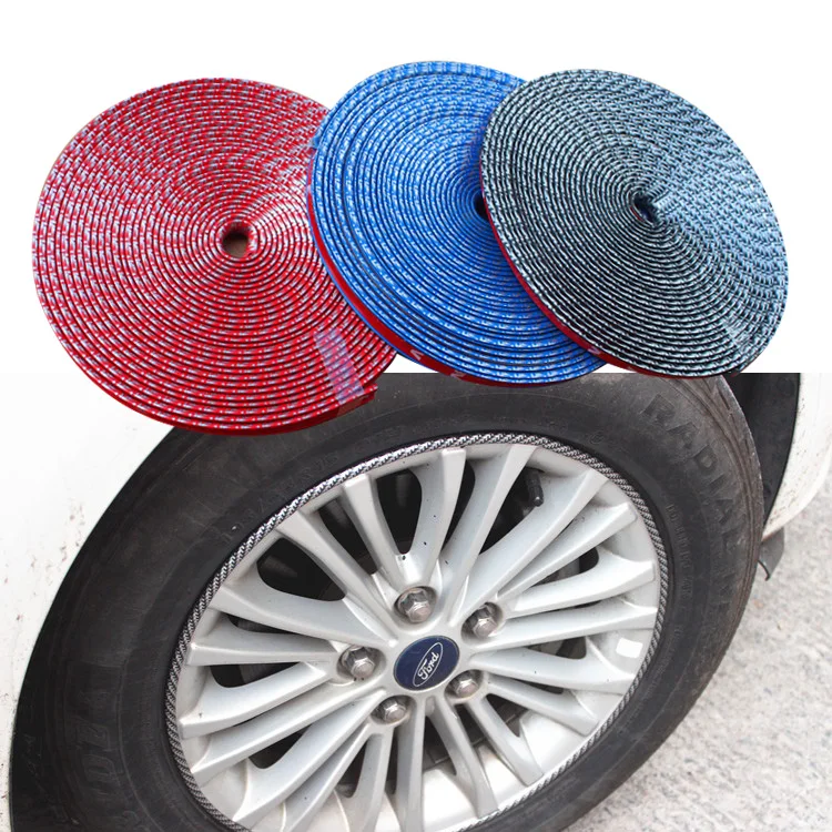 

8M/Roll Car Wheel Protector Sticker Styling Strip Wheel Rim Tire Protection With 3M Glue Car Decorative Auto Accessories