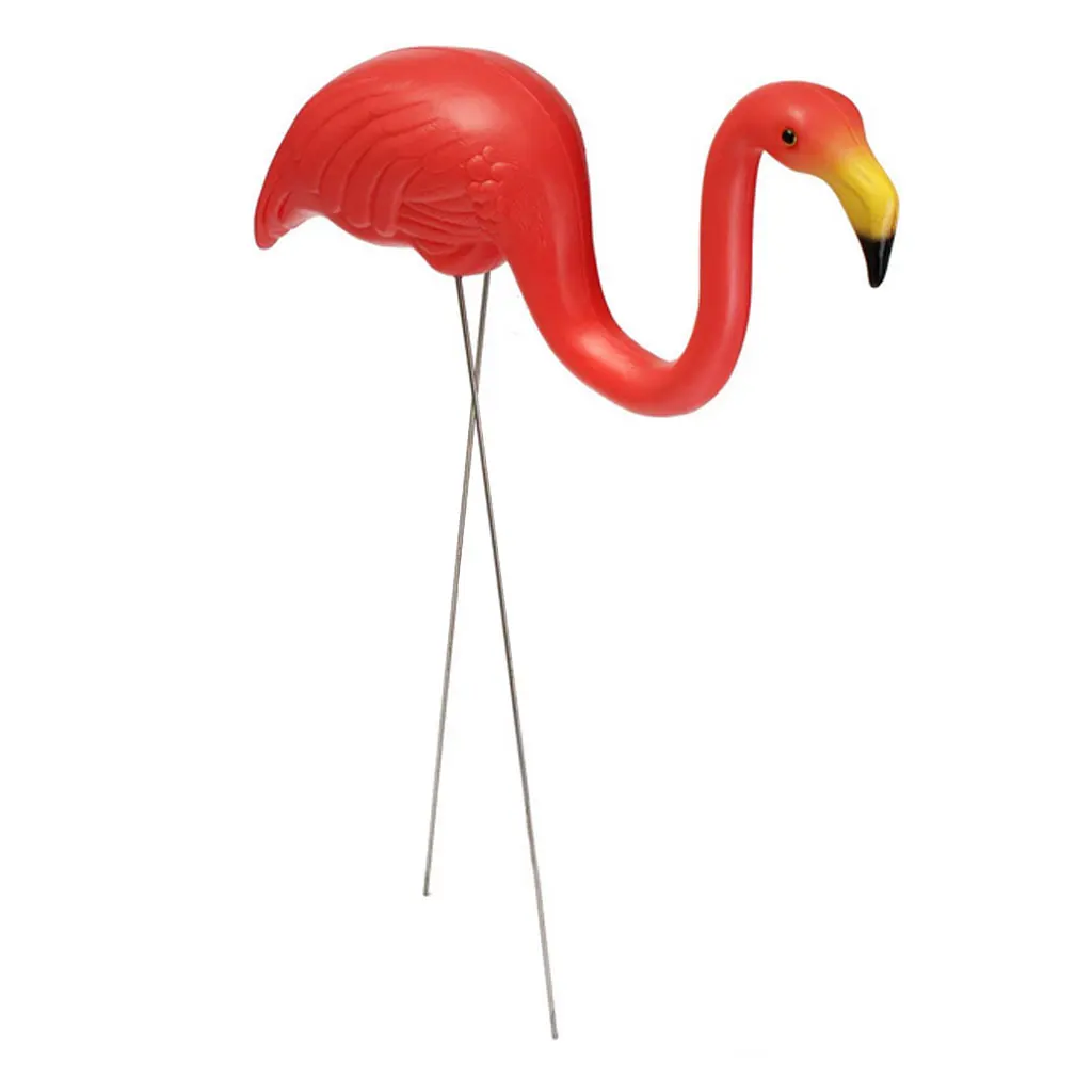 Flamingo Artificial Feather Bird Animal Yard Garden Lawn Art Ornaments Decor