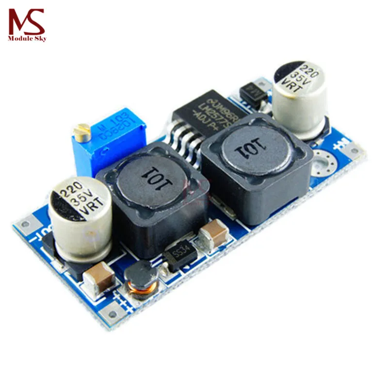 

DC DC Auto Step Up Step Down Boost Buck Voltage Converter Module LM2577 3-35V To 1.25-30V Solar Voltage Power Supply For Arduino