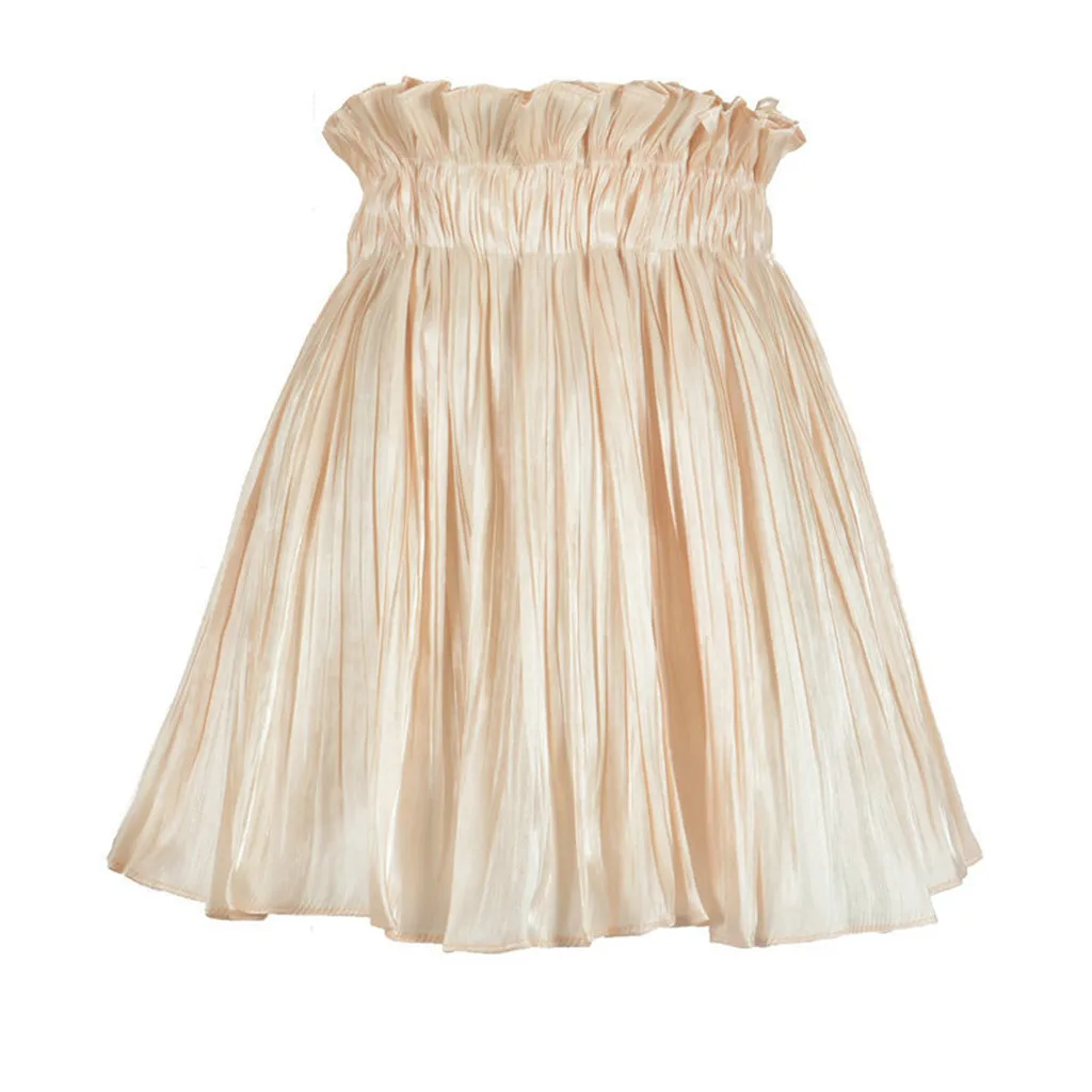 Новинка,, Женская юбка с эластичной талией, эластичная талия, простая юбка-труба, Корейская плиссированная юбка-американка