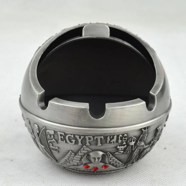 Egyptian pyramid spherical metal ashtray Lighters Smoking Accessories Metal decorative arts crafts Men's gift