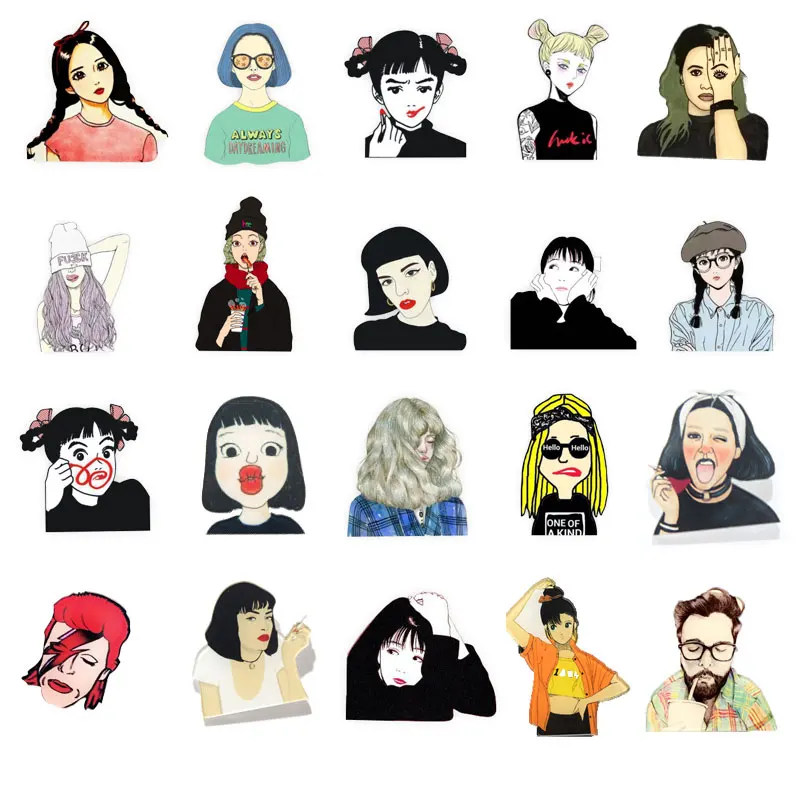 

1 PC Character Portrait Badge Cartoon Pins Acrylic badges Pin Badges on Backpack Icons for Backpack