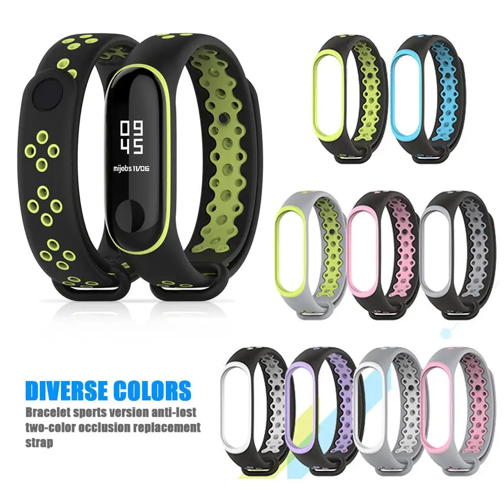 

Xiaomi Mi Band 3 Strap Bracelet Colorful Strap For miband 3 Wristband Replacement Smart Band Accessories For Mi Band 3 Silicone