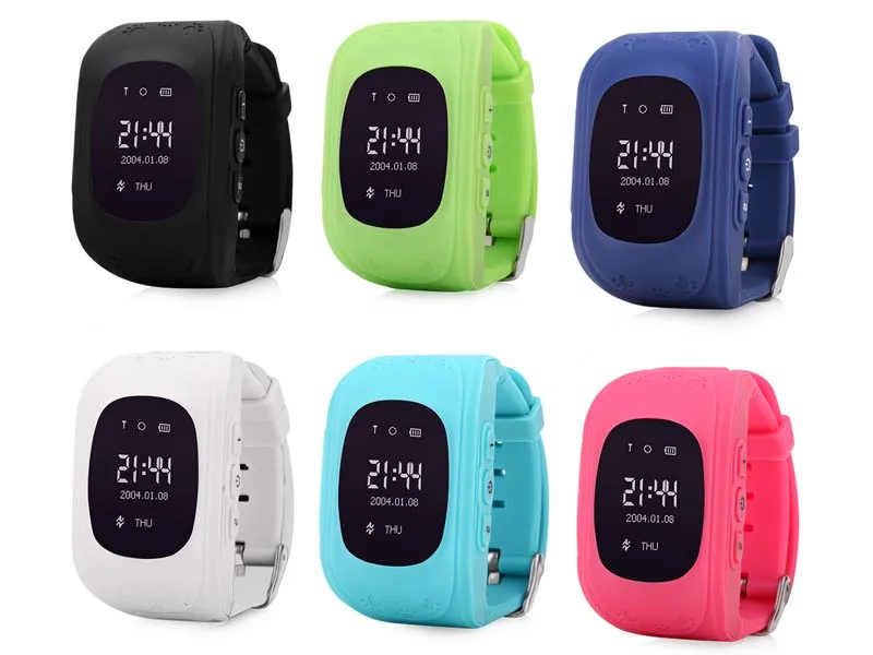 Baratos Q50 GPS Tracker Watch niños Smart watch SOS call Anti pérdida pulsera niños dispositivos portátiles OLED localizador GPS