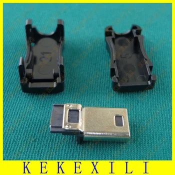 

100sets/lot Mini Usb 5Pin Connector Male Plug 5p