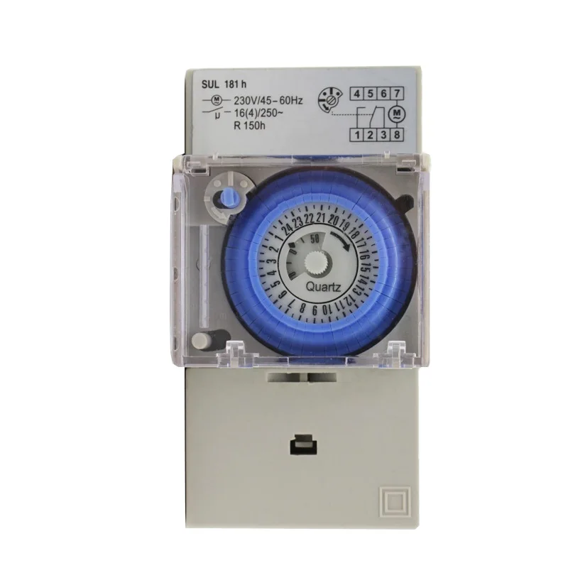 

SUL181h Mechanical Timer 24 Hours Mechanical Din Rail Timer Switch