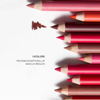 

Make Up Cosmetics New Beauty Lips Lip Liner Matte Lipliner Pencil Waterproof Lasting 12Color/Set