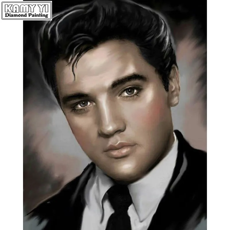 

Full Round diamond 5D diamond painting DIY diamond embroidery Elvis Presley Cross Stitch Rhinestone mosaic decoration XH