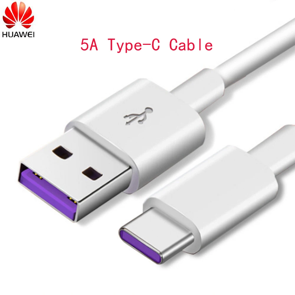 

Original Huawei Supercharge 5A Type-C Cable Mate 9 10 Pro P10 Plus P20 Pro Honor V10 Fast Quick Charger Charge USB 3.0 Type C