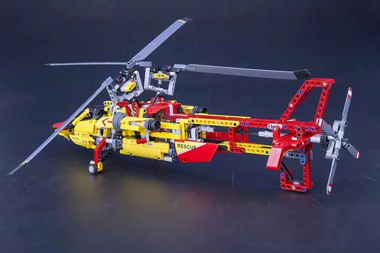 High tech Рей direccion 1056 unids/комплект Modelo де helicoptero de rescate 3D ABS plastico дель блоке Уэко bahia Комо Regalo