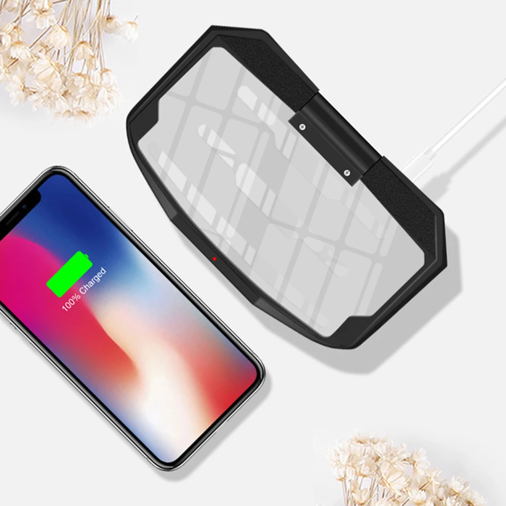 Qi Беспроводное зарядное устройство Автомобильный HUD gps держатель телефона дисплей для samsung S9 для iPhone проекционный зарядный кронштейн аксессуары