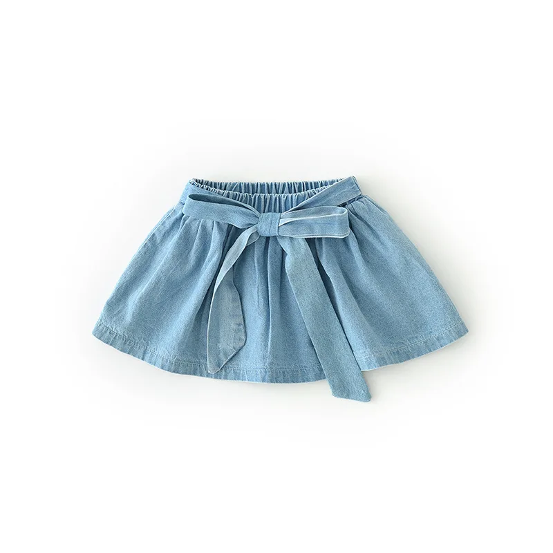 

Girls Denim Skirts Summer Style Children Kids Clothes Casual Toddler Girl Bow Mini Party Jean Tutu Skirt Baby Clothing
