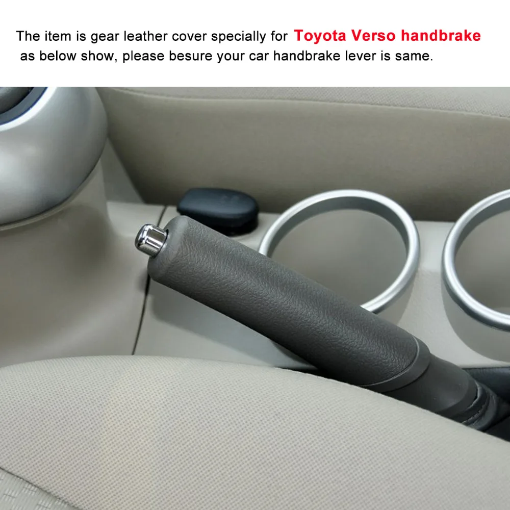 PONSNY автомобильный ручник чехлы Чехол для Toyota Verso 2011- Натуральная кожа авто-Стайлинг рукоятки ручного тормоза чехол рычага