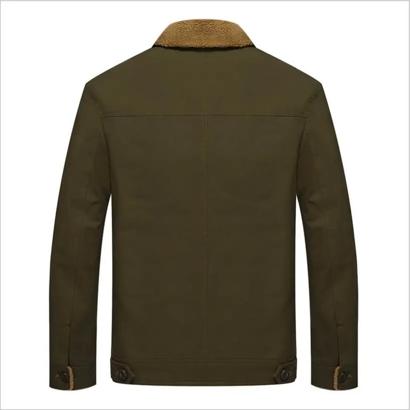 Мужские зимние куртки из плотного флиса 5XL хлопковые мужские с меховым