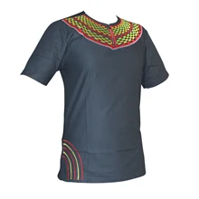 Африканский вышитый Потрясающие цвета Традиционный Mali Топ dashiki