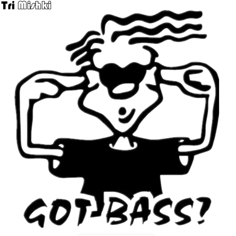 Tri Mishki HZX347 16*15cm got bass? car sticker auto funny car