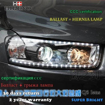 

Hireno Headlamp for 2009-2014 Chevrolet Captive Headlight Assembly LED DRL Angel Lens Double Beam HID Xenon 2pcs