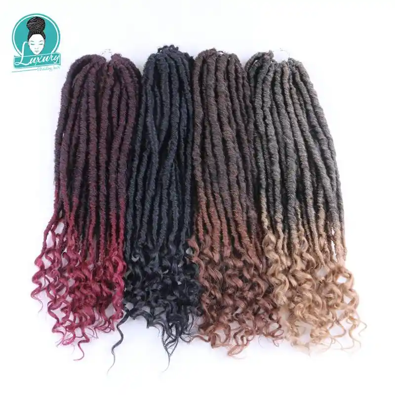 Luxuryfor Braiding 16 20 Goddess Faux Dreads Locs Crochet Braids