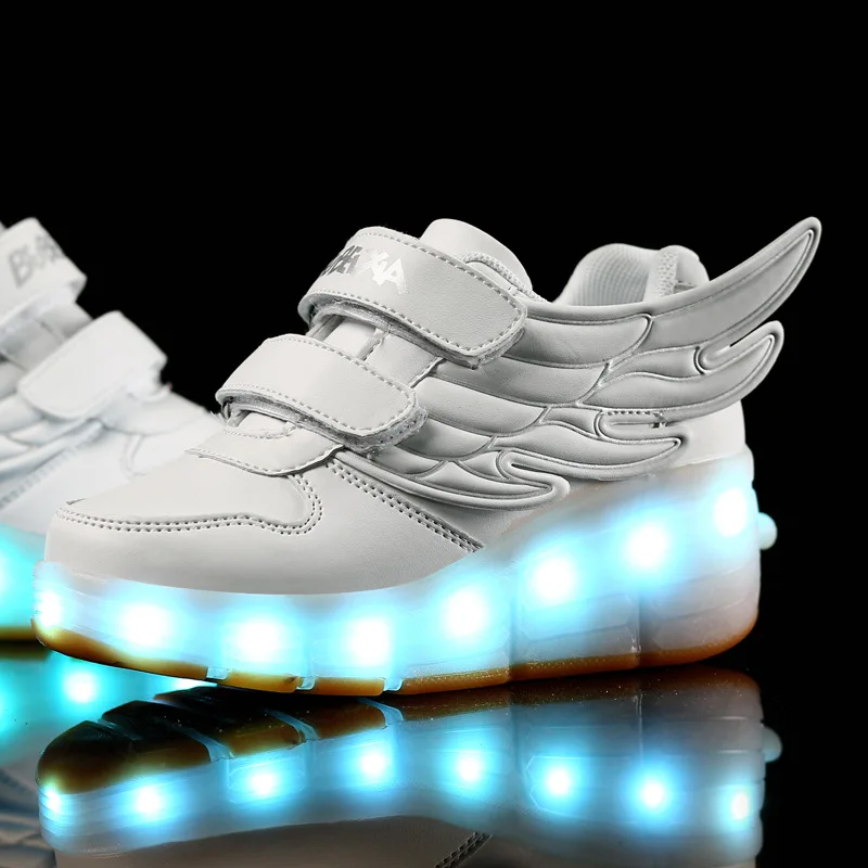 

Girls/Boys LED Light Wheelys brand,Kids Roller Skate Shoes, Children Sneakers With Wheels Heelies shoes