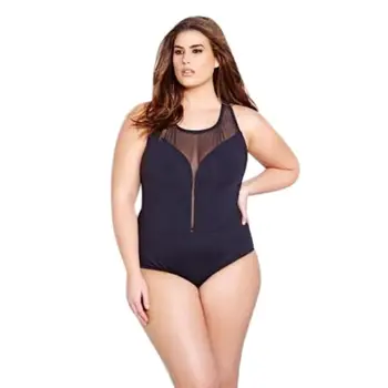 

JAYCOSIN 2018 Plus Size Women Sexy Fashion Padded Swimsuit Monokini s Black Push Up Bra Set support dropship m1